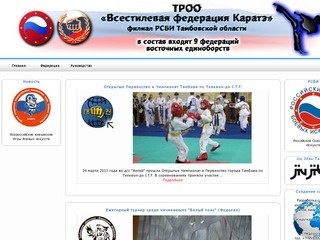 Всестилевая Федерация Каратэ г.Тамбов - Новости