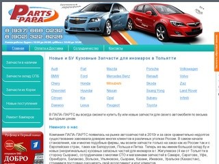 Новые и БУ Кузовные Запчасти для иномарок в Тольятти