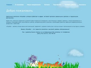 КЛУМБА - цветы оптом и в розницу в Нижнем Новгороде