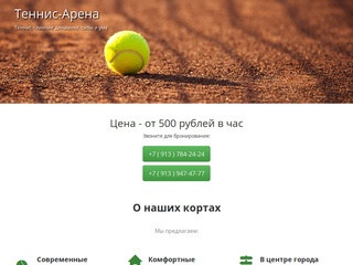 Теннис-Арена - открытые грунтовые теннисные корты в Новосибирске