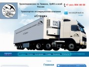 Основная деятельность транспортно-экспедиционной компании «Стриж» грузоперевозки по городу Тюмень