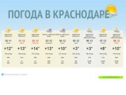 Погода в 
	Краснодаре