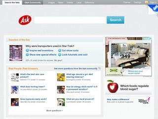 Ask.com - What's Your Question? (Ask.com is the #1 question answering service that delivers the best answers from the web and real people - all in one place.)
