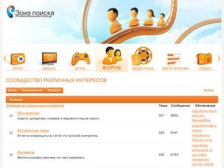 Сообщество различных интересов - Форум Интересов