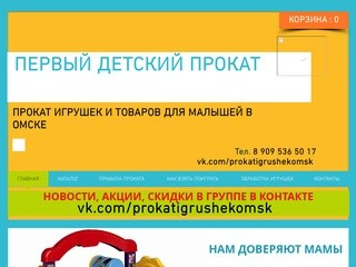 Прокат игрушек и товаров для детей в Омске