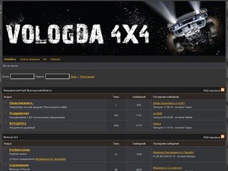 Vologda 4x4 - Форум общения автолюбителей полноприводных машин (Вологда 4x4)