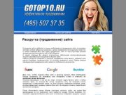 Раскрутка сайтов, поисковое продвижение web сайтов, раскрутка 