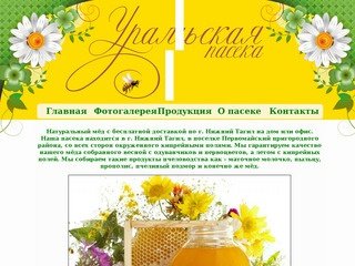 Уральская пасека. Мёд и продукты пчеловодства. Нижний Тагил