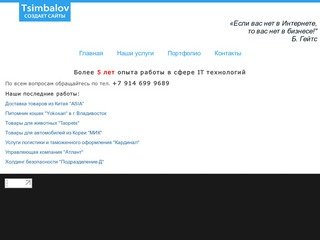 Tsimbalov.ru - разработка качественных сайтов по низким ценам
