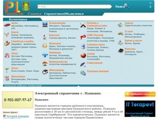 Электронный справочник г. Пушкино