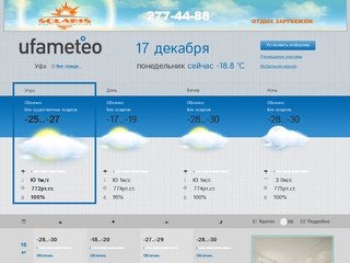 Уфа - прогноз погоды на 5 дней, Погода в Уфе, Прогноз погоды в Уфе