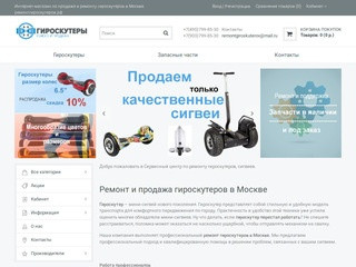 Ремонт и продажа гироскутеров в Москве