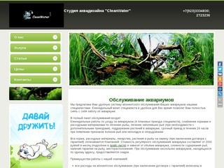 Обслуживание аквариума Красноярск