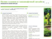 Ландшафтный дизайн в Нижнем Новгороде и автоматический полив газона