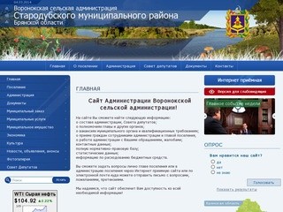Воронокская сельская администрация Стародубского муниципального района Брянской области | 