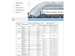«Стекольная компания» официальный дилер ООО «Бытошевский стекольный завод» в г. Москве