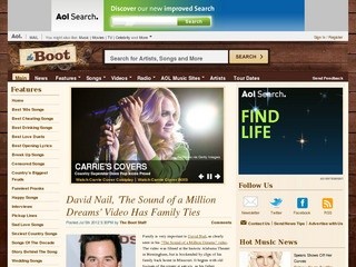 Listen to country music, watch country music videos and more - The Boot (Country music videos, country songs, exclusive interviews with the hottest country singers and more)