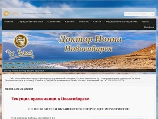 Сайт Новосибирского представительства Израильской компании 