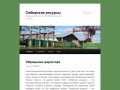 Сибирские ресурсы | Официальный сайт ООО "Сибирские ресурсы" (г.Томск)