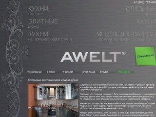 Кухни в Москве от Awelt, купить кухню в Москве из нержавеющей стали