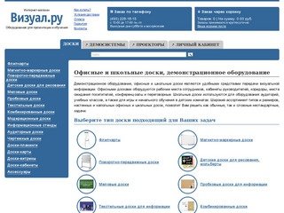 Визуал.ру - офисные и школьные доски: флипчарт, магнитная доска