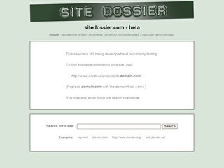 Sitedossier.com - анализ сайтов