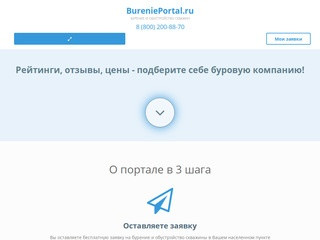 БурениеПортал.ру - бурение скважины на воду под ключ по самой низкой цене в области