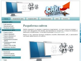 Создание и продвижение сайтов в Санкт-Петербурге и Ленинградской области.
