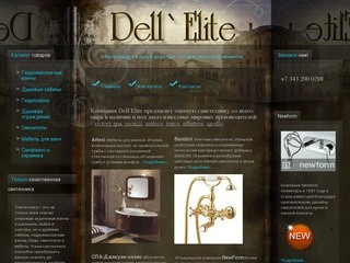 Магазин элитной сантехники Dellelite.ru продажа, монтаж и установка гидромассажных ванн