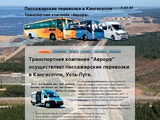 Пассажирские перевозки в Кингисеппе, Усть-Луге.
