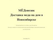 МЁДовозик. Купить мёд в Новосибирске с бесплатной доставкой на дом