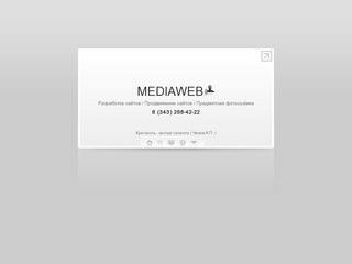 Разработка сайтов Екатеринбург, продвижение сайтов Екатеринбург. MEDIAWEB. (343) 268-42-22