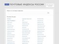 Почтовые индексы России