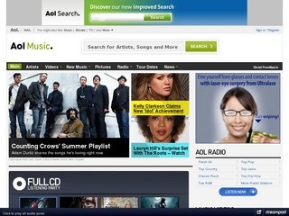 Free Music Videos, Music Lyrics, Free Music Downloads - AOL Music (Watch free music videos, tune in to AOL Radio, get free music downloads, read music news, and search for your favorite music artists)