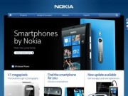 "Nokia" - официальный сайт компании мобильных коммуникационных технологий (Финляндия)