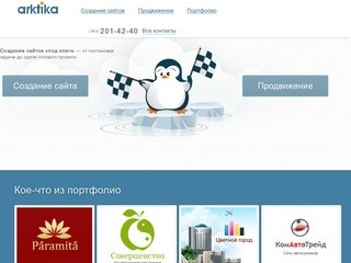 Создание сайтов в Екатеринбурге, сделать сайт быстро в студии Arktika Web