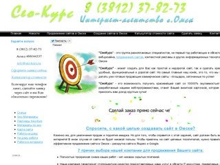 Создание сайтов Омск - разработка продвижение и раскрутка в поисковиках интернет реклама 8 