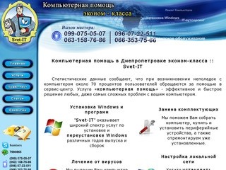 Компьютерная помощь в Днепропетровске | Svet-IT