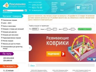 Интернет магазин детских игрушек в Челябинске 
