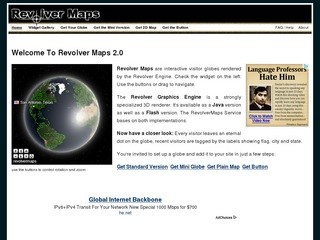 Revolver Maps: Interactive 3D Visitor Globe