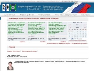 Верх-Ирменский сельсовет Ордынского района Новосибирской области