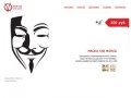 Маска Гая Фокса (Guy Fawkes) - анонимус