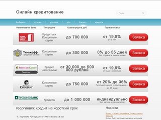 Георгиевск кредит на короткий срок - поиск идеального кредита
