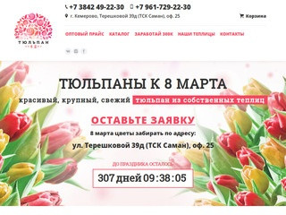 Тюльпаны в Кемерово | Тюльпаны к 8 марта