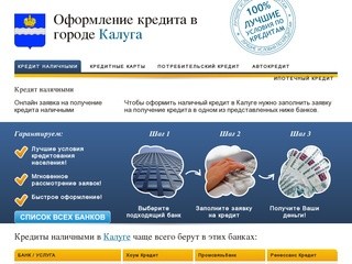 Банки Калуги где можно оформить кредит