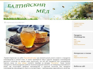Описание и продажа продуктов пчеловодства (здесь можно купить натуральный мёд