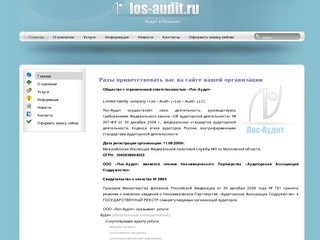 Добро пожаловать на los-audit.ru