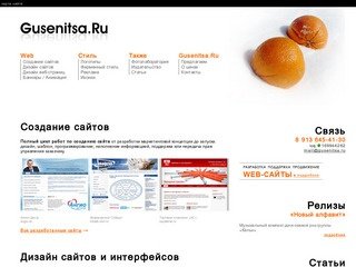 Gusenitsa.Ru - Создание сайтов в Омске: разработка и поддержка