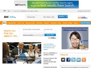 Jobs, Careers, and Job Listings - AOL Jobs (Ready for a new career? Start searching for jobs. Get employment, resume, and interview advice. Prepare yourself for the job market at AOL Find a Job)