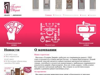 Межкомнатные двери Красноярск - "Галерея дверей"